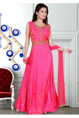 dark pink colour dress